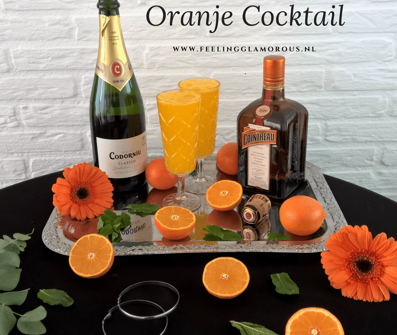 Oranje Cocktail met Cointreau, to feel chic stylish en elegant.